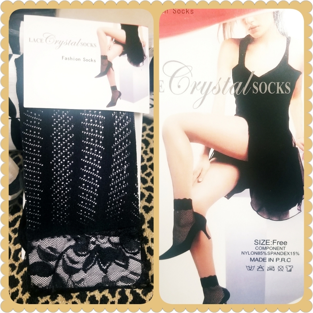 3/$25♥️ Black Lace Fashion Socks New